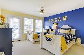 kids rooms in yellow and blue