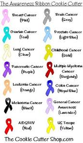 Blue and white ribbons are used for causes related to teen cancer and femoral acetabular impingement, a condition in which an extra bone grows along the hip joint. 15 Ribbon Colors Ideas Awareness Ribbons Cancer Ribbon Ribbon Colors