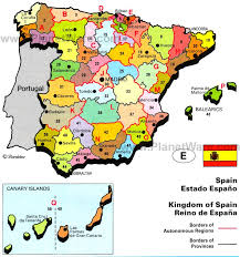 Explore all regions of spain with maps by rough guides. Map Of Kingdom Of Spain Planetware