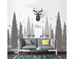 Pine Tree Forest Wall Decals