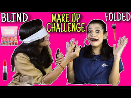 blindfold makeup challenge