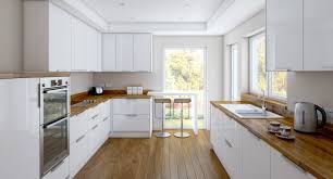 Maybe you would like to learn more about one of these? White Gloss Kitchen With Grey Oak Worktop Instaimage