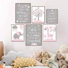 Wall Art For Nursery Girl Up To