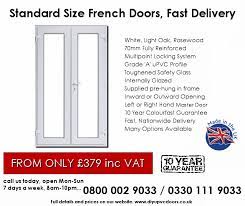 Standard Size Upvc French Doors