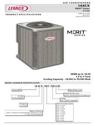 Lennox air conditioner prices by size. Lennox 14acx 024 230a02 Manual Pdf Download Manualslib