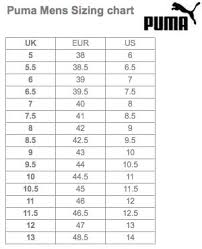 Puma Childrens Size Chart