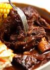 beef ribs and sauce