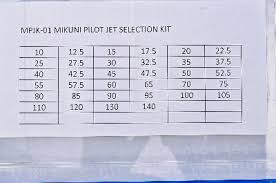 Details About Ebc Mikuni Pilot Jet Kit Style Vm22 210 Jet Sizes 10 140 Mpjk 01