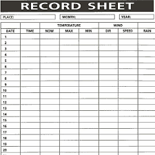 Metcheck N3 Weather Record Pad