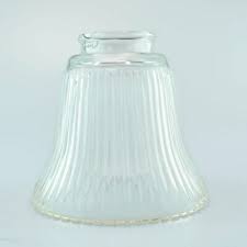 ribbed clear glass light shade