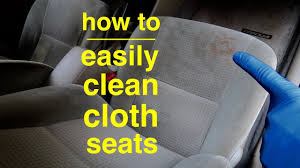 easiest way to clean cloth car seats