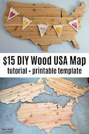  15 Diy Wood Usa Map Mama Needs A Project gambar png