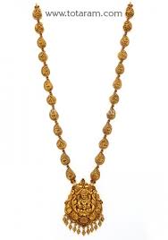 22k gold lakshmi pea long