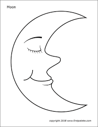 It can offer wonderful coloring times and it can be informative at the same time. Moon Free Printable Templates Coloring Pages Firstpalette Com
