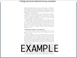 Examples Personal Essays S Examples Of Personal Statement Essay For