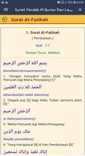 Baca surat al fatihah lengkap bacaan arab, latin & terjemah indonesia. Surat Pendek Al Quran Dan Latin Android Apps Appagg
