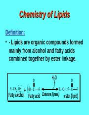 chemistry of lipids ppt chemistry of