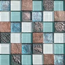 sisa wall cladding crystal glass mosaic