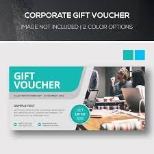 premium psd corporate gift voucher