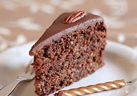Chocolate Pecan Cake gambar png