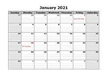 Monthly & weekly printable calendars for 2021 — ready to download. Printable 2021 Monthly Calendar Templates Calendarlabs