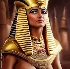 closeup of egyptian queen cleopatra