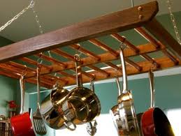 how to build a hanging pot rack how