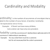 Cardinality and Modality