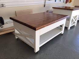Rustic Lift Top Coffee Table With
