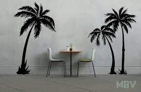 9 Ft Palm Tree 3 Wall Decals Large Palm
