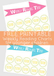 Back To School Weekly Reading Time Chart Printable Our