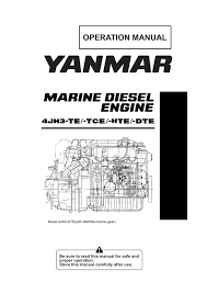 Repair manuals & instructions 3. Yanmar 4jh3e Specifications Manualzz