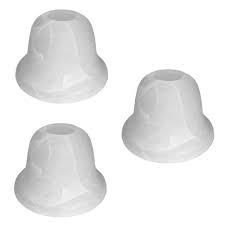 Pack Of 3 White Alabaster Glass Shades