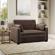 Serta Augustus 37 6 In Java Polyester 3 Seater Queen Sofa