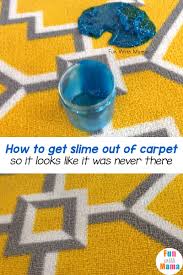 how to get slime out of carpet easily