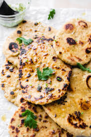 no knead garlic herb naan dine with