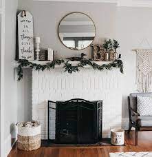 fireplace mantel decor mantel