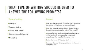 acceptance of culture and self ppt what type of writing should be used to answer the following prompts