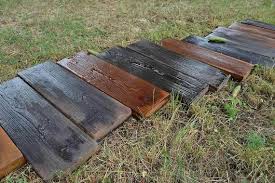 Set 2 Molds Old Wooden Boards Concrete
