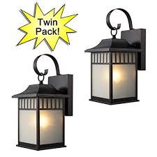 Hardware House 21 2502 Oil Rubbed Bronze Outdoor Patio Porch Wall Mount Exterior Lighting Lantern Fixtures With Frosted Glass Twin Pack Walmart Com Walmart Com