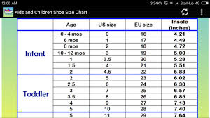 Kids Shoes Size Chart By Age Bedowntowndaytona Com