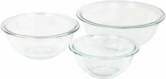 Pyrex Glass Mixing Bowl Set 3 Piece