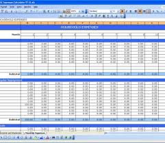 Household Expenses Excel Templates Monthly Incomeheet Free Expense