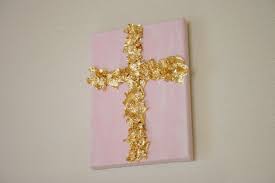 How To Gold Leaf Cross On Canvas