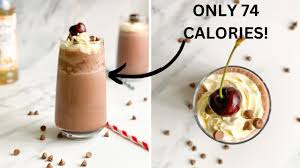 low calorie chocolate milkshake