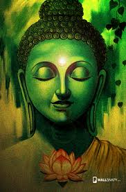 beautiful paining of buddha hd wallpaper