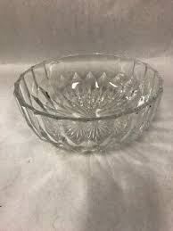 Clear Glass Scalloped Serving Bowl