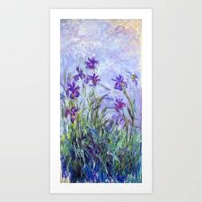 Claude Monet Lilac Irises Iris