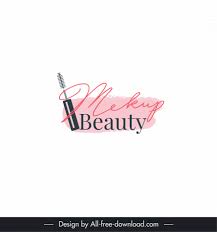 makeup beauty studio logo mascara texts
