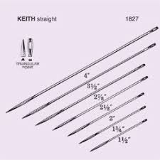 Needle Sut Non Strl Keith Straight Abdominal Triangular Point Size 3 5 12 Pk